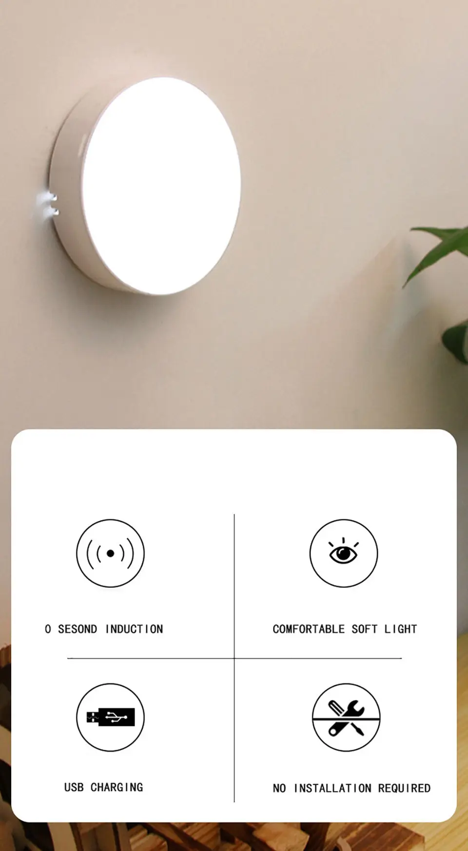 motion sensor light rgb night light usb rechargeable led lamp home room decoration ambient lights -1