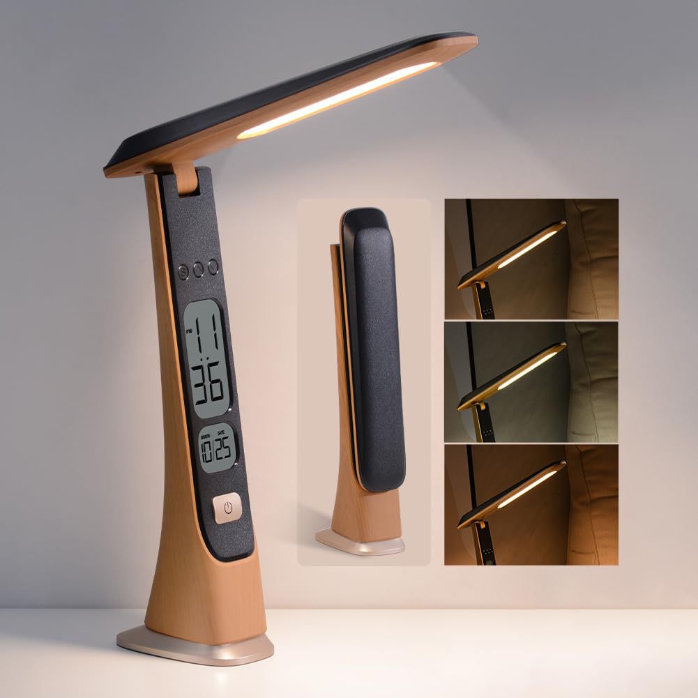Wood-grain Portable Folding Desktop Study Light