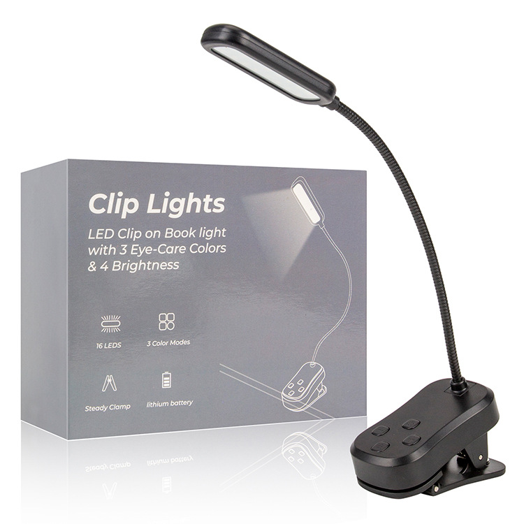 LED desk lamp eye protection desk study special rechargeable bedside bed reading clip type clip lamp