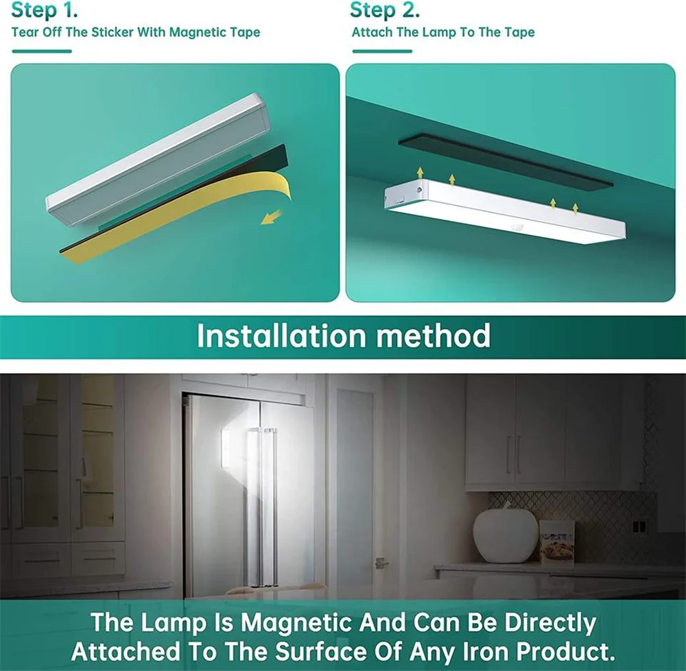 24 led motion sensor closet light charging station remote control usb rechargeable wireless night lamp under cabinet night light-8