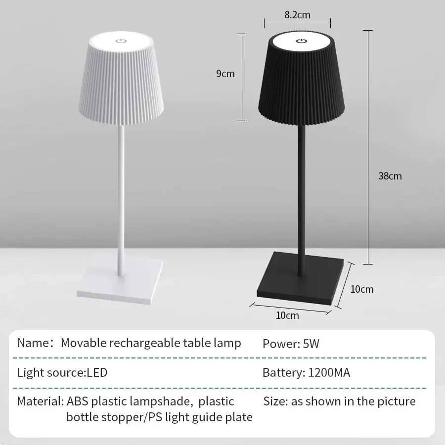 led desk lamp bar restaurant ambiance wireless table lamps study office light waterproof touch lamps for bedroom hotel bar-2