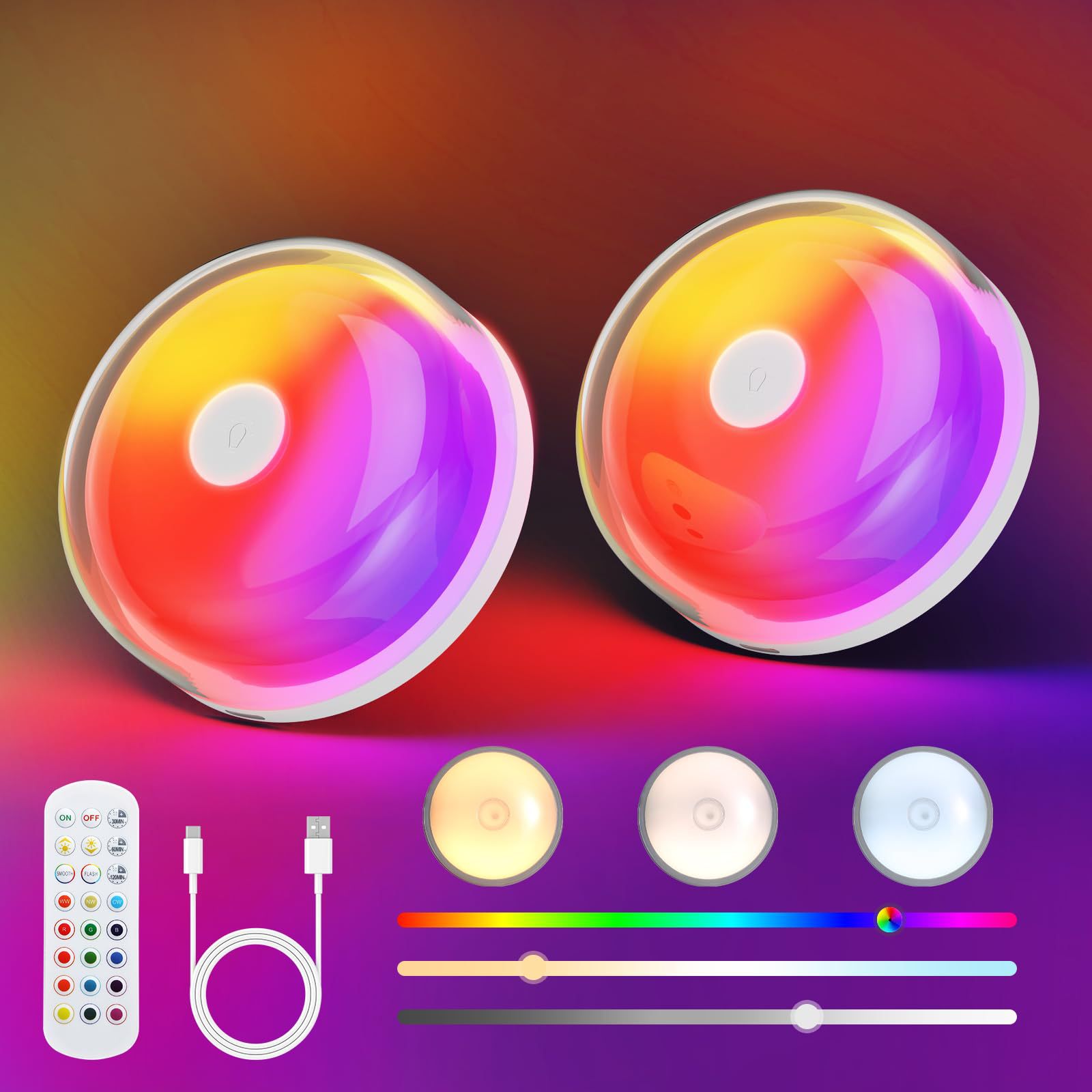 RGB Rechargeable Under Cabinet Light