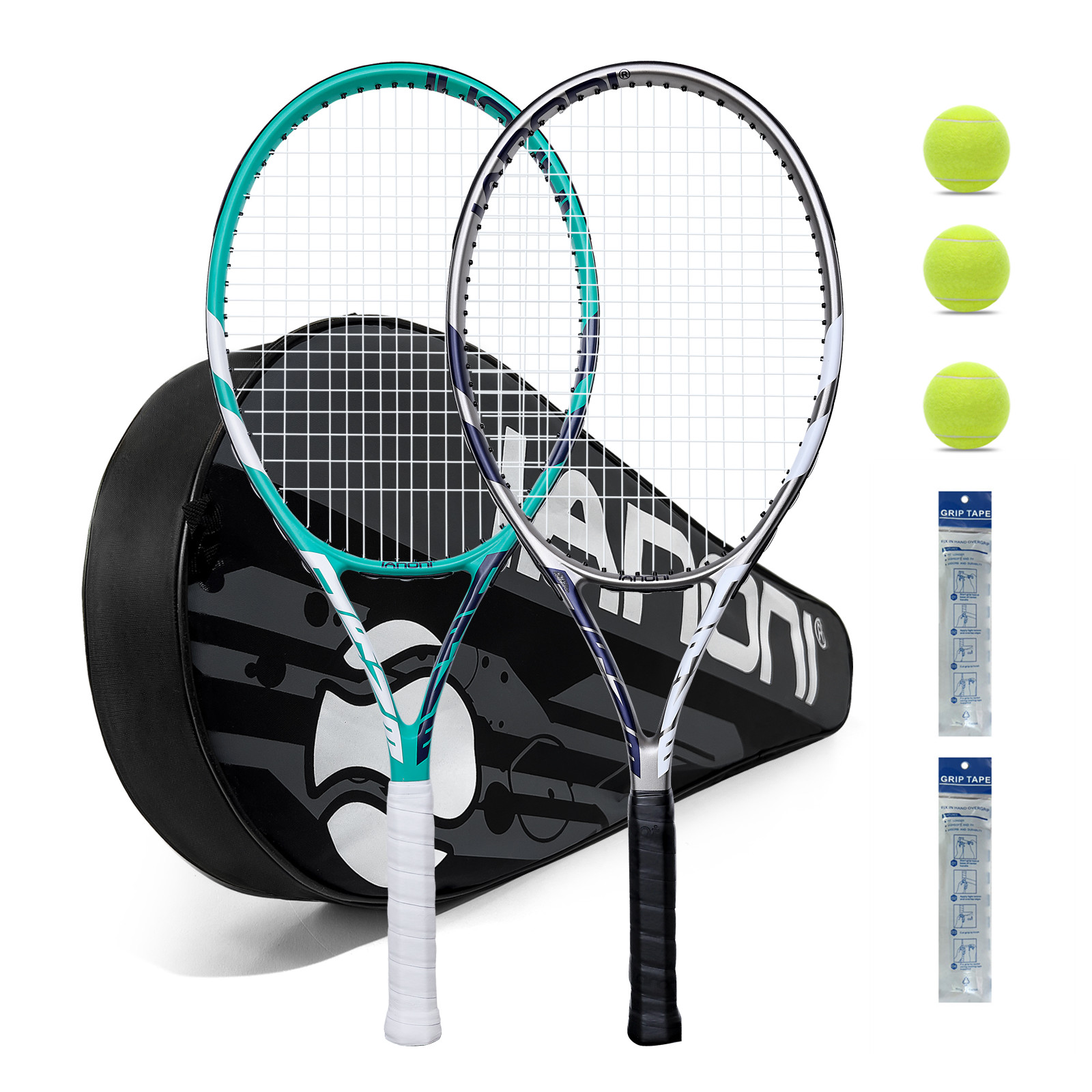 ORVE Grey Tennis Racket Set