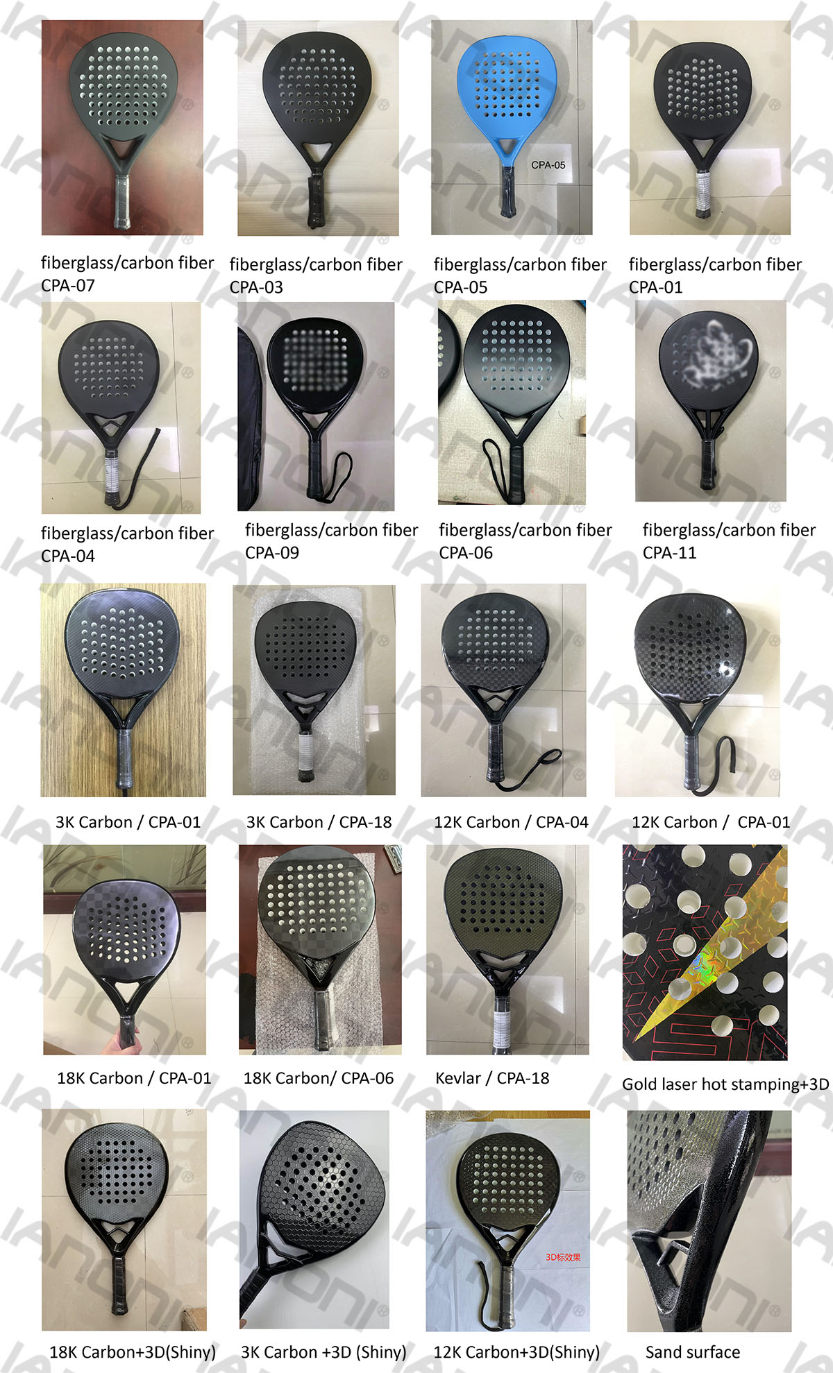 IANONI PR 3K-2 Padel Racket supplier