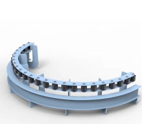 Baris guli kembali belokan mengufuk