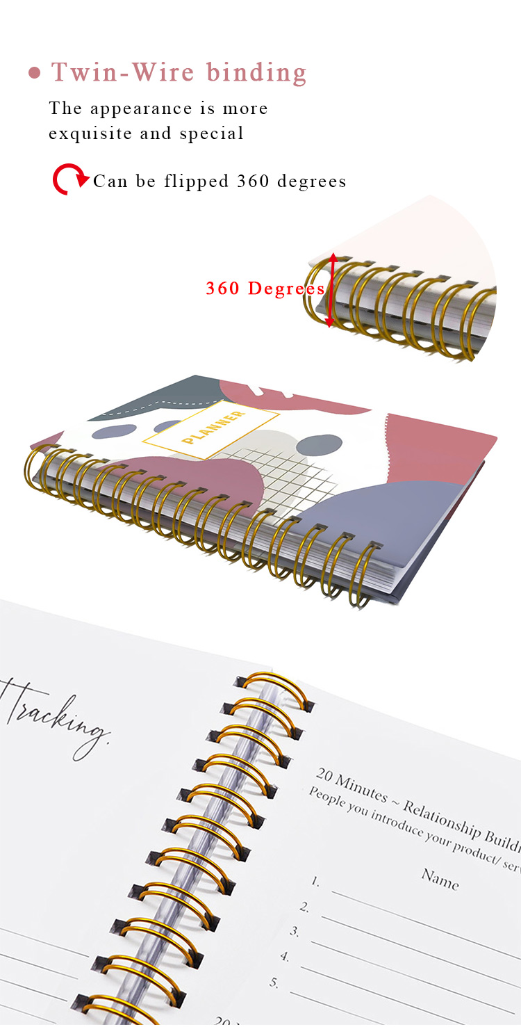 Customize Spiral Planner Versatile Organizer for Daily Tasks supplier