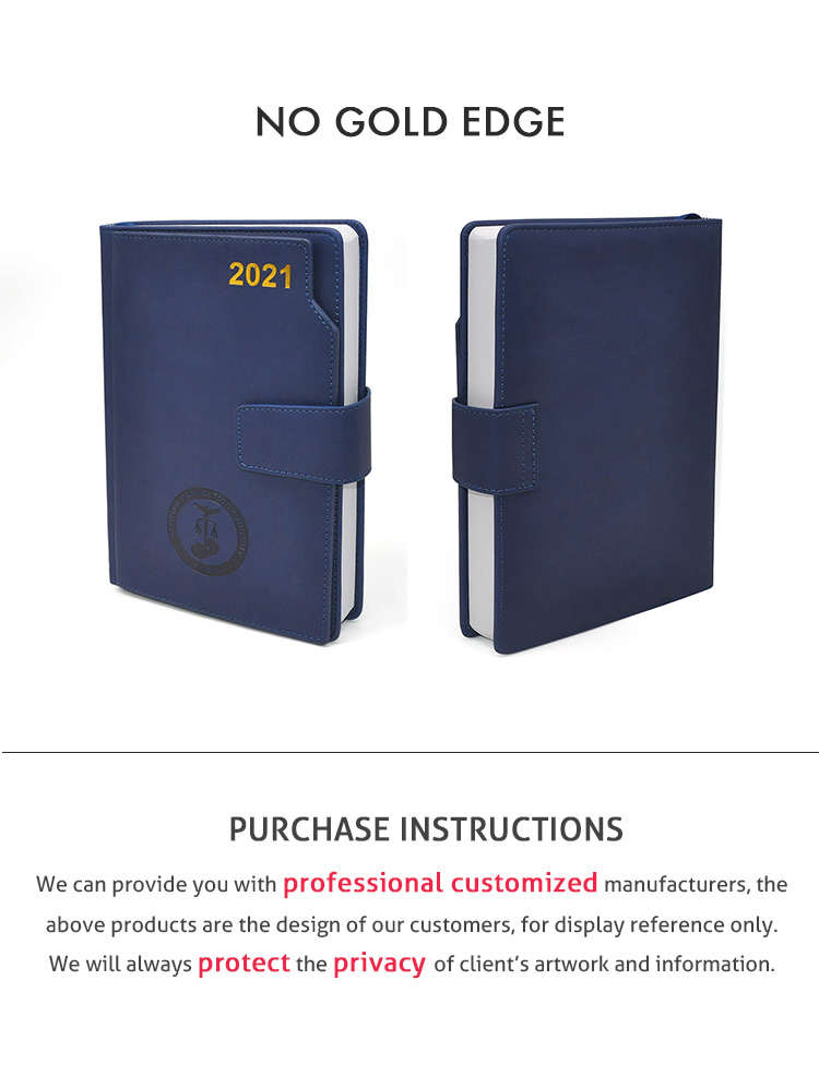 Customize Pu Leather Cover Planner Customizable High-End PU Leather Cover Planner with Personalized Designs factory