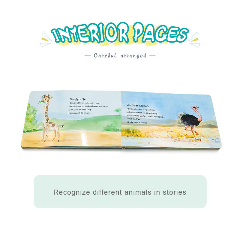 picture comic book Custom Coloring Professional Kids Child Cardboard Books printing service drawing manga Children Board Book factory