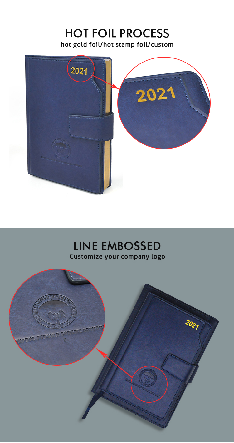 Customize Pu Leather Cover Planner Customizable High-End PU Leather Cover Planner with Personalized Designs details