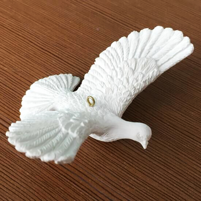Resin Peace dove Christmas tree hanging ornaments