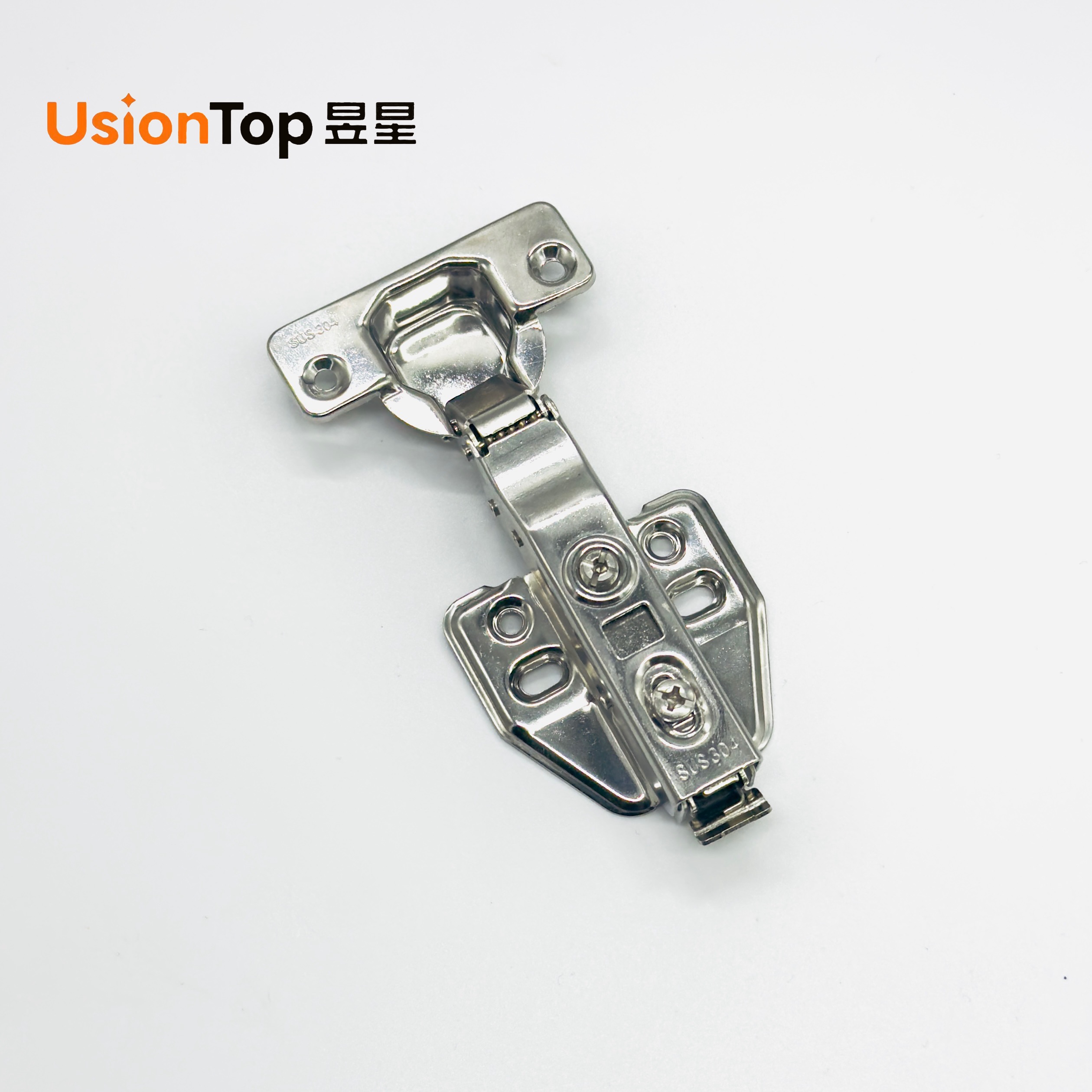 UsionTop 304 Fulkaada Ful dhagax-cad Soft-Close Hydraulic Hinge