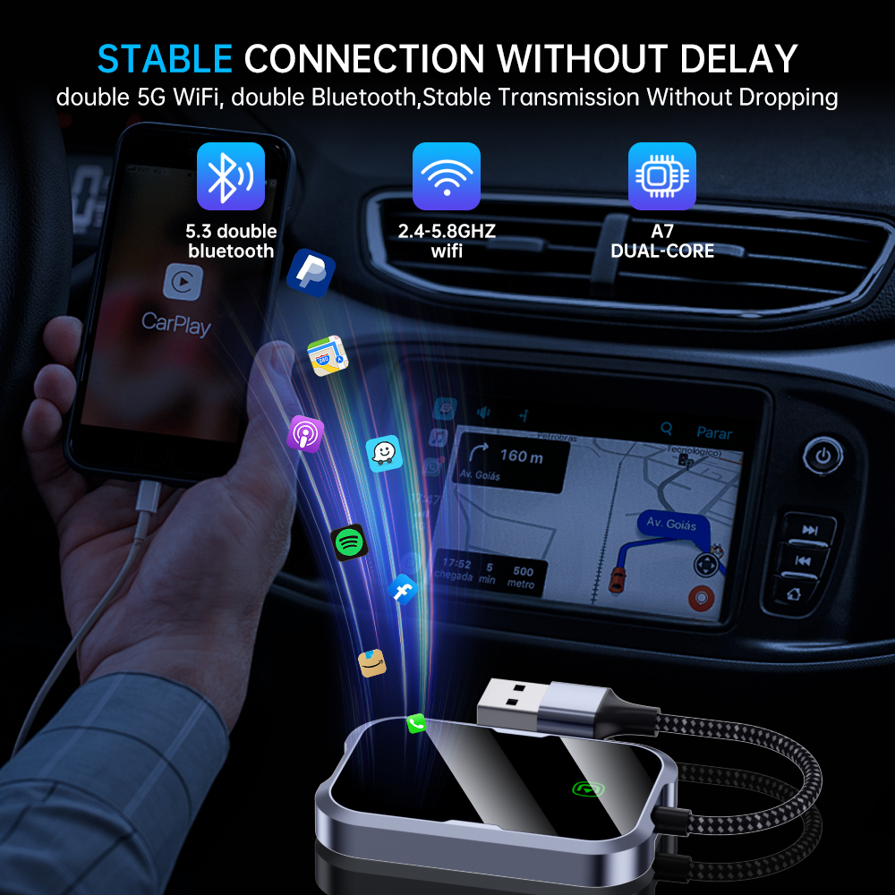 USB порттой ямар ч автомашинд Apple CarPlay-д хүрэх хялбар Plug-and-Play шийдэл.