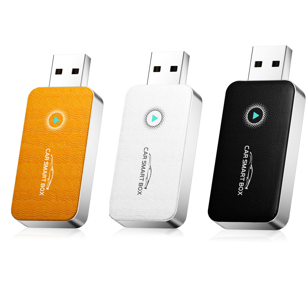 OEM ODM New Arrival Mini Wireless Android Auto Kabelloses Car Play Adapter 2 in 1 Universal Usb adaptador carplay sem fio for Golf 6 Carplay audi A6 W204