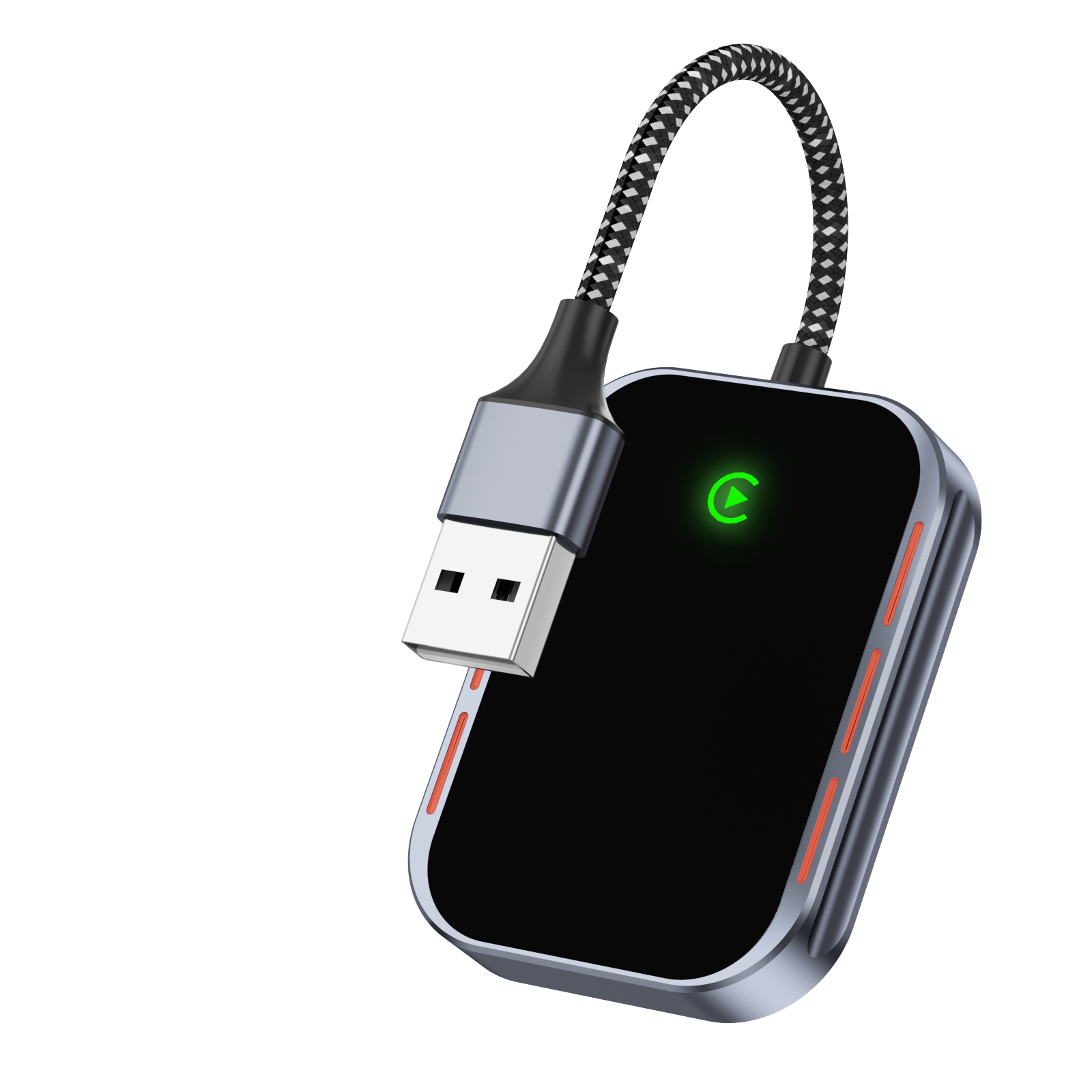 Fuallwin Wireless USB Adaptador Carplay Dongle Carro Mini Wireless Drahtloser Car Play Adapter Dongle Box for Cars