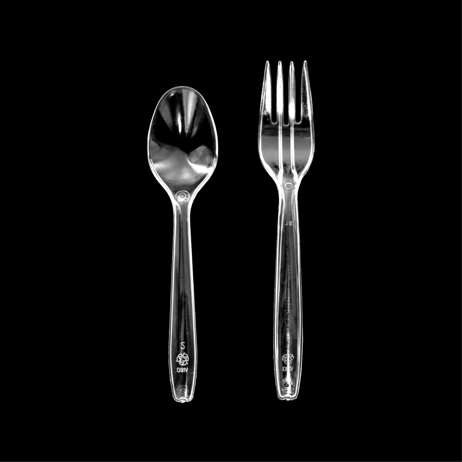 Disposable PS Knife ForkAnd Spoon Recyclable Cutlery Set