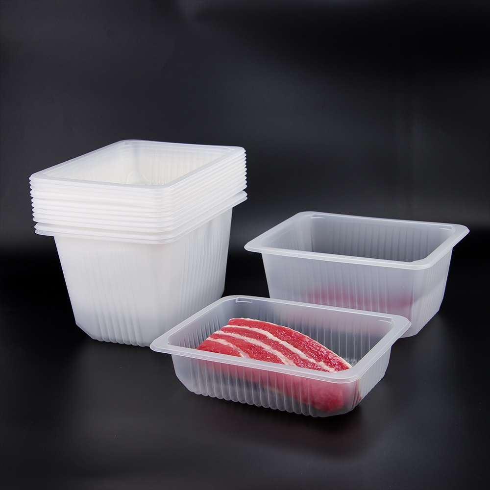 Khay đựng thực phẩm PP trắng bán buôn | Khay nhựa dùng một lần có thể tùy chỉnh cho thịt, trái cây, rau củ và đồ mang đi