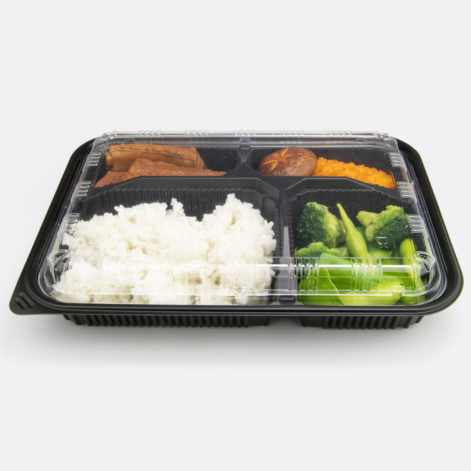 Hộp cơm trưa nhựa PP mua sỉ theo yêu cầu tại nhà máy kèm nắp OPS