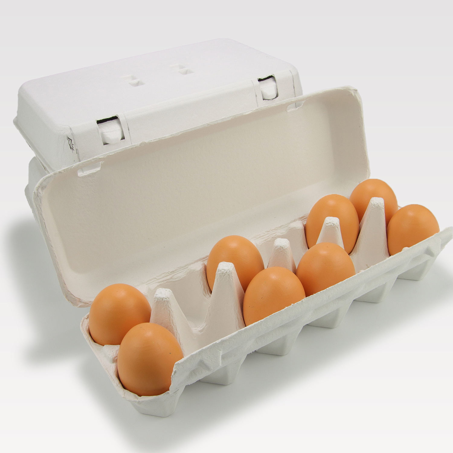 Blanco 12 Celdas Cápsula de Pulp de Papel Caja de Huevo Embalaje Contenedor