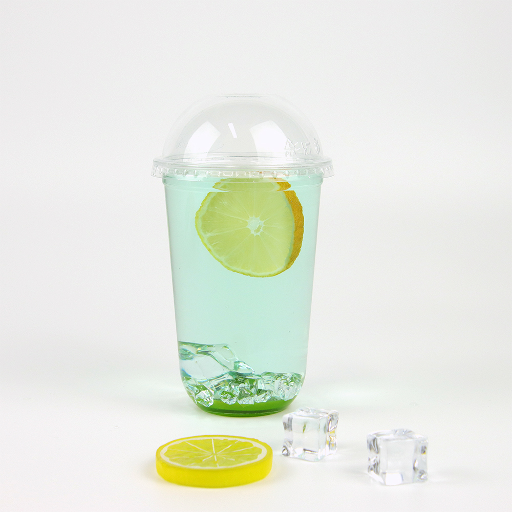 16oz 500ml PLA biodegradable U-shaped plastic cup