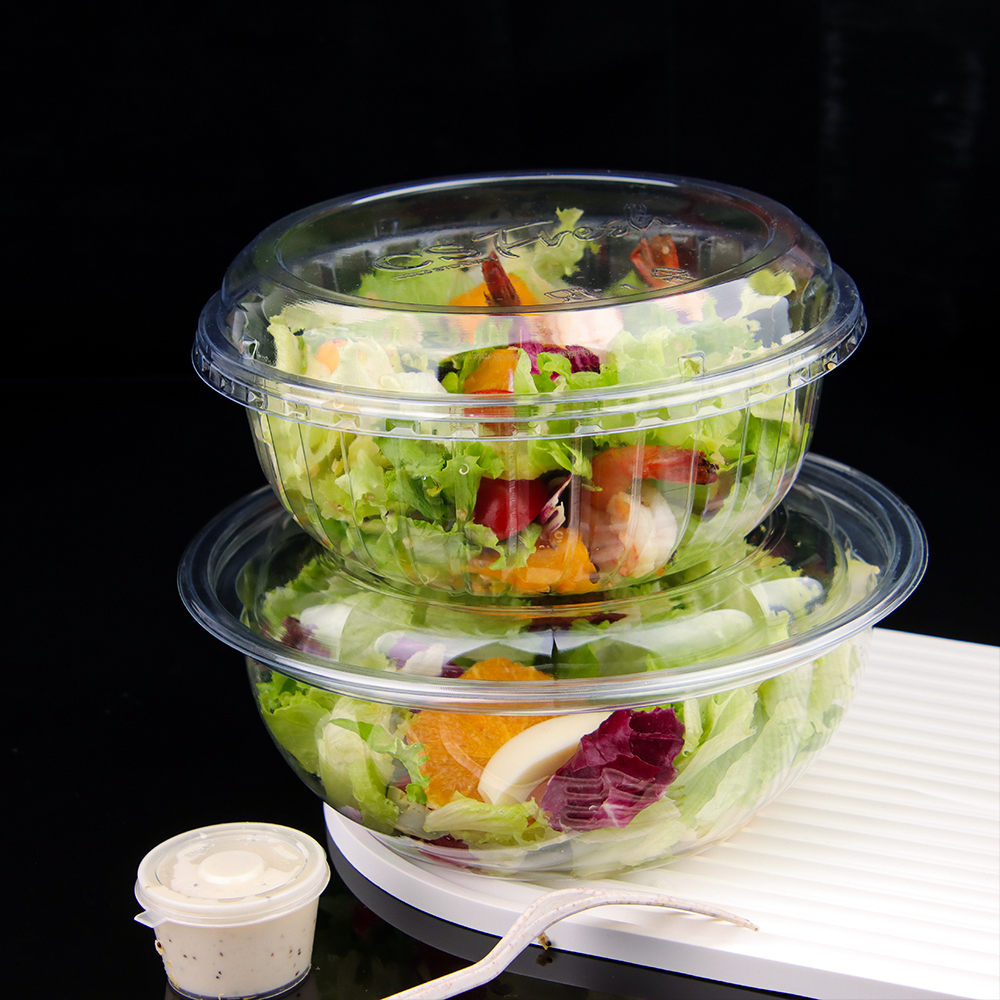 Bán buôn tô salad PET trong suốt dùng một lần đạt tiêu chuẩn an toàn thực phẩm theo giá xưởng