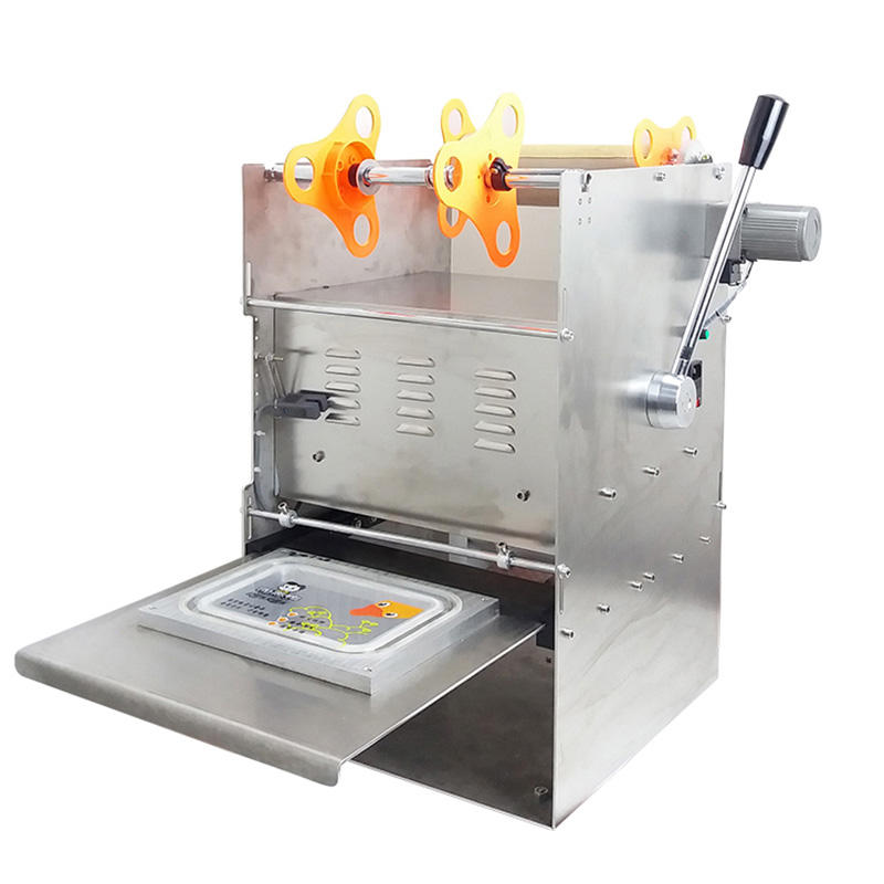 High quality food tray automatic packaging sealing machine