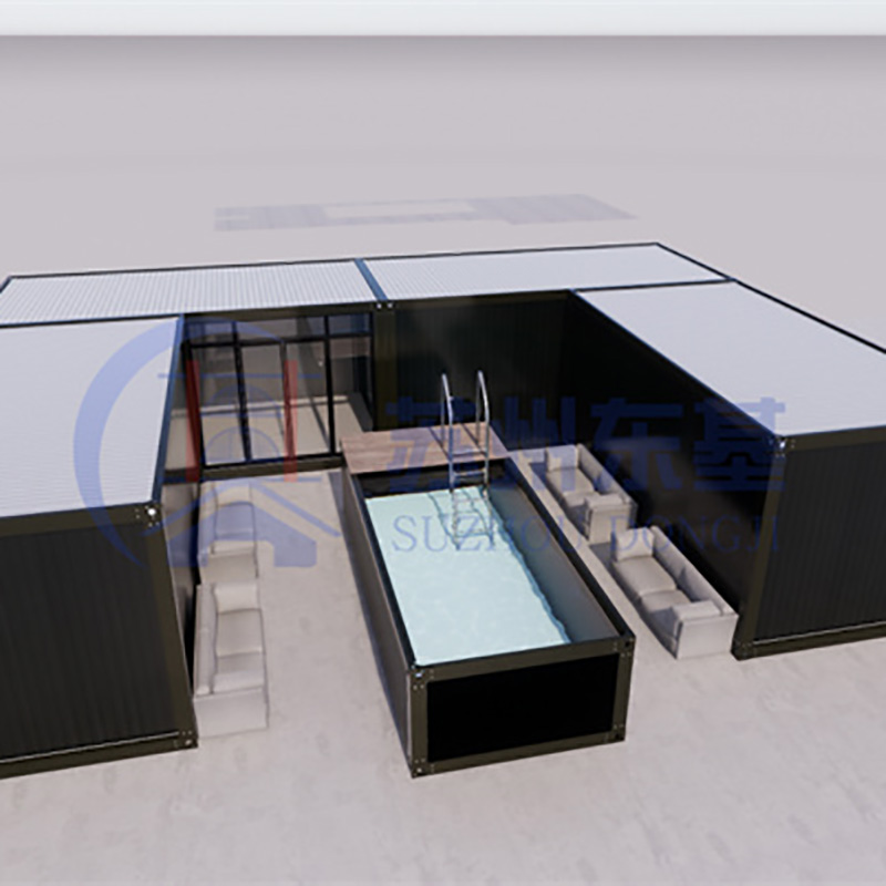 Detachable Prefabricated houses can also be used as Affordable Modular swimming pools