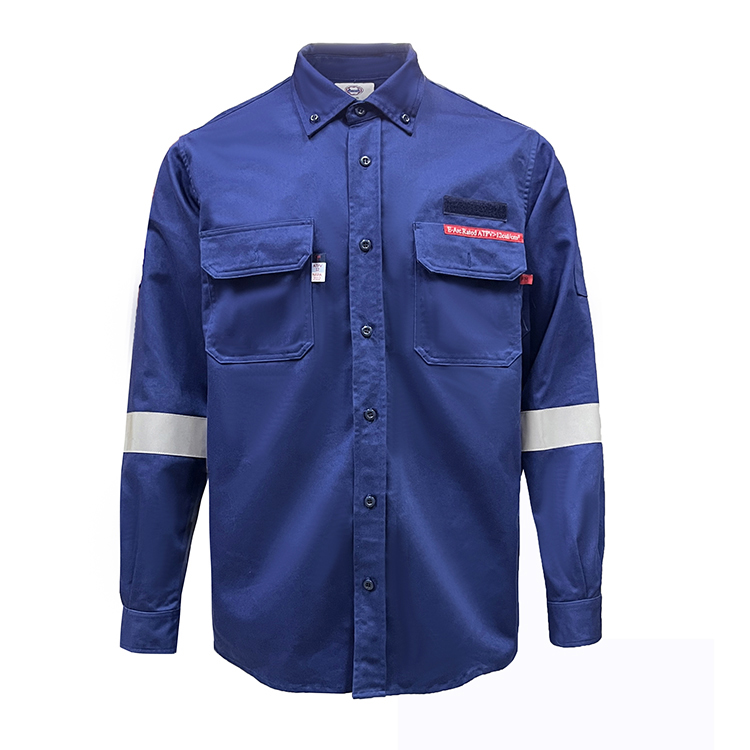 Factory Customize Flame Resistant Clothing Welding 88/12 FR Two Piece Work Suit