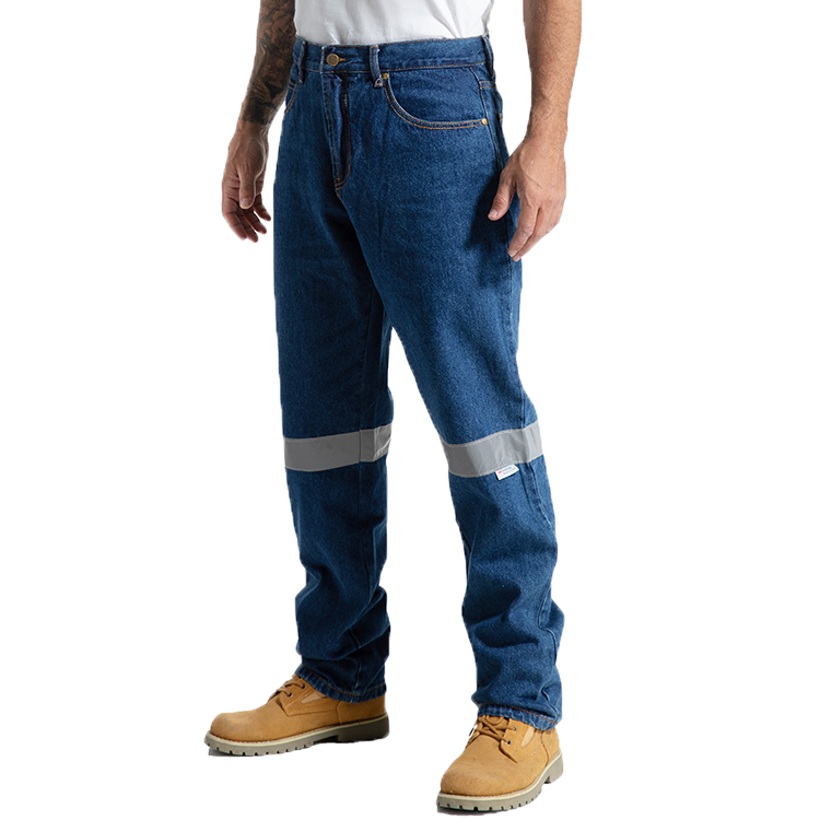 Guardever Oanpasse wurkklean Safety Construction Quality Hege sichtberens reflektive wurk Jeans