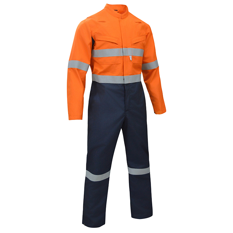 فیکٹری کسٹマイز ڪريو EN ISO 11612 \/ NFPA 2112 فائر ریزسټنٽ ورک ويئر ARC فلاش ATPV 12 کیل انھيرينٽ فائر ریزسټنٽ کورڊالز