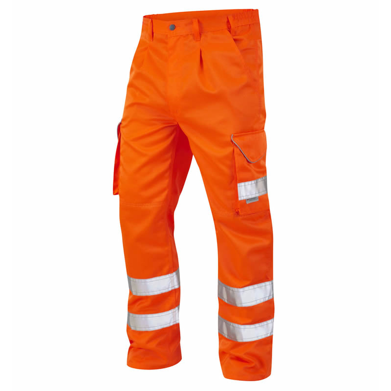 Industrial Custom Durable Safety Waterproof Tear Resistant Work Trousers Multi-Pocket Reflective High Visibility Work Pants