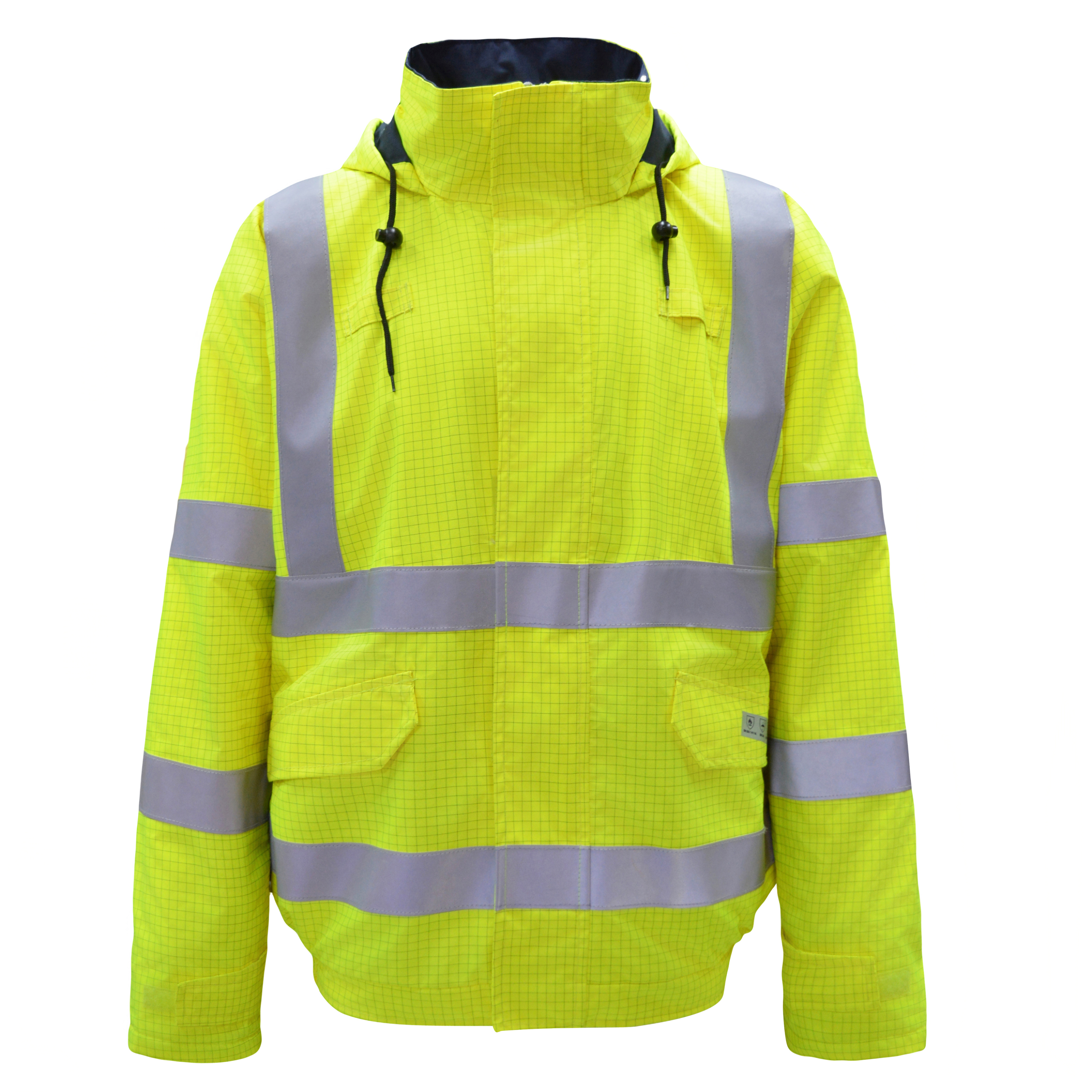 خاندان ٽيرو واري آنتي ستيٽک ورڪ ويئر جکيٽ، پاڻي کان پري شدہ هائي ٽيبيلسيٽي فليم ريٽيٽنٽ انسليوٽ کوٽ