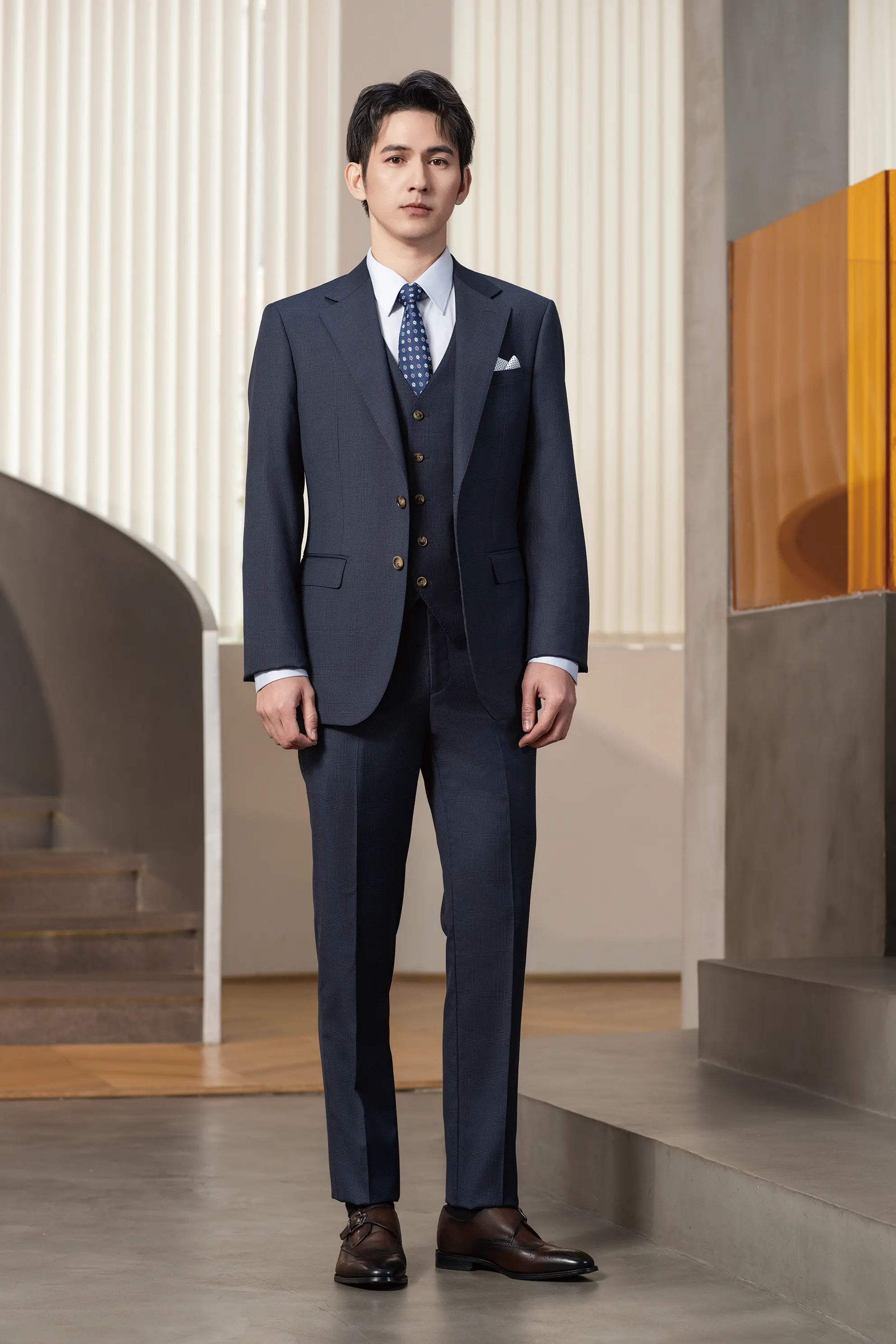 2025 Tuxedo Navy  Suit 8711