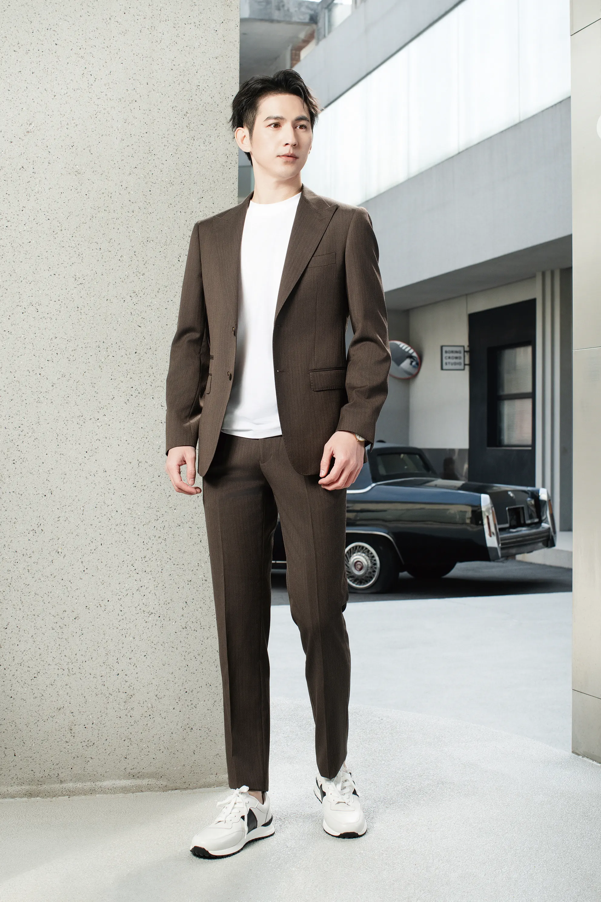 2025 Tuxedo yellow-brown Suit 8802 