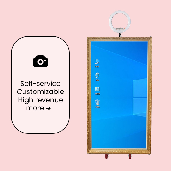 70+43inch touch screen   Mirror Booth
