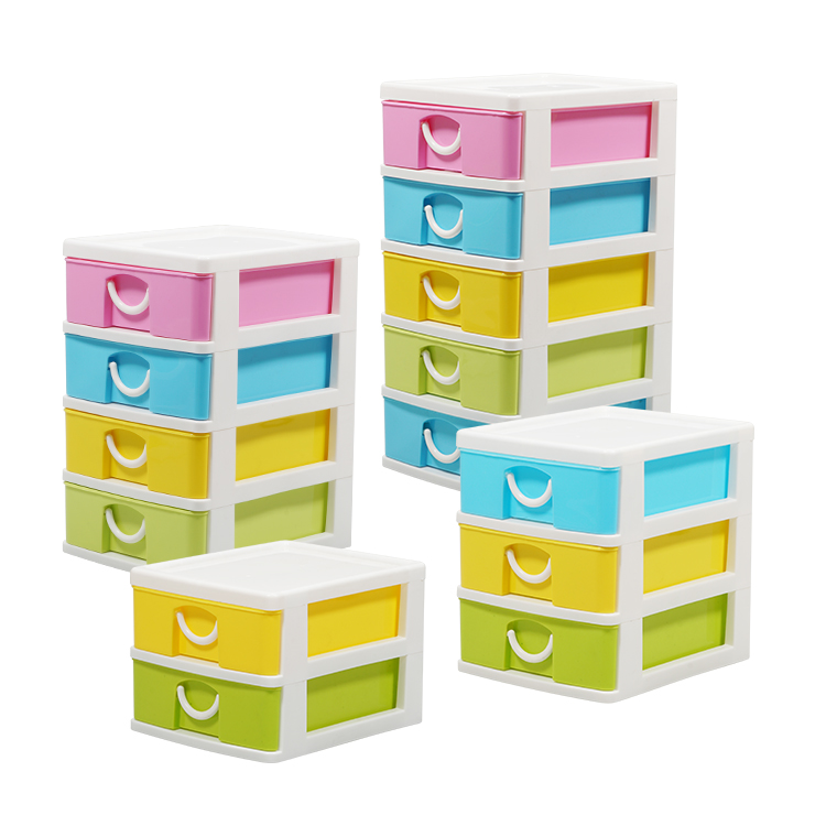 ARTIKELNR 3203 Fabrik 2/3/4/5 lager Plastflervägs skrivbordslagringsskåp Stationery Storage Box Typ Skrivbordsorganisatör