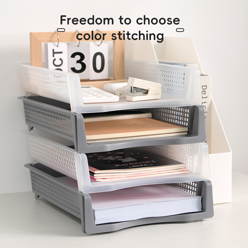 ITEM NO.SX-6812 Factory Stackable Office File Folder A4 Paper Organizer For Desk Desktop