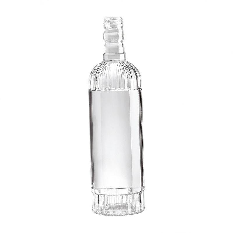 בקבוק זכוכית סופר פלינט לאלכוהול בקבוק יין וודקה טקילה ג'ין בקבוק וויסקי