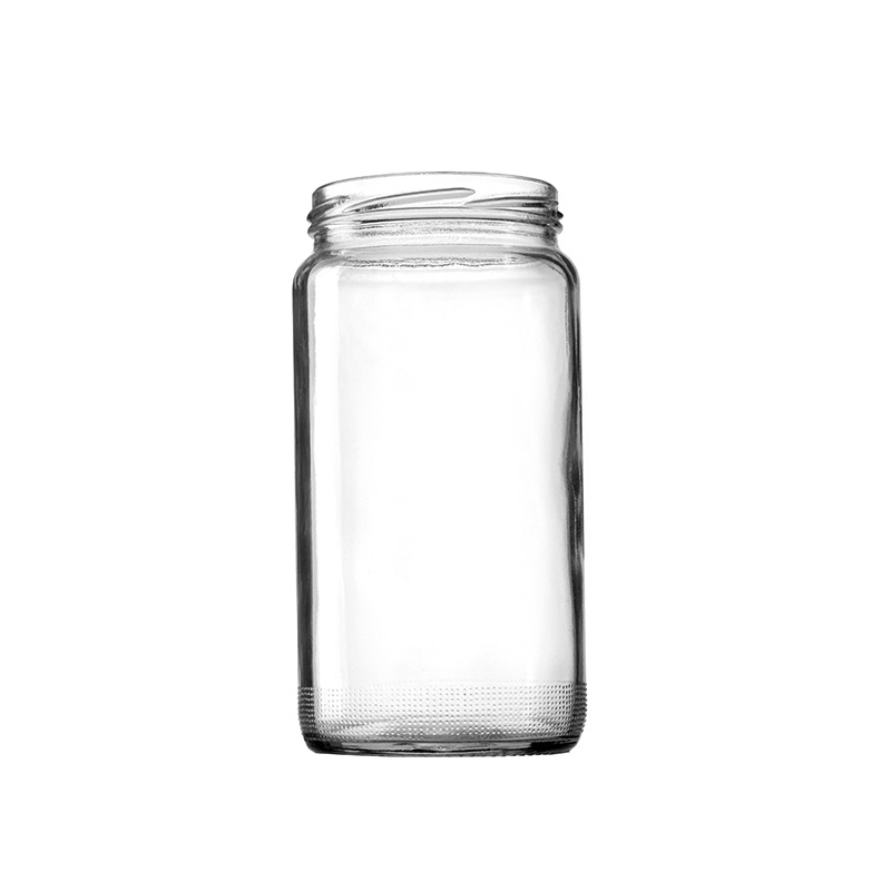 Hot Sale Clear Empty Round Jam Butter Honey Food Storage Glass Jar With Screw Lid