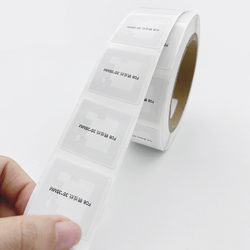 NFC wet inlay 35*35mm Wholesale 13.56MHz Blank RFID Labels Nfc Sticker Label Tag Square Shape NFC RFID Tag for Sale manufacture