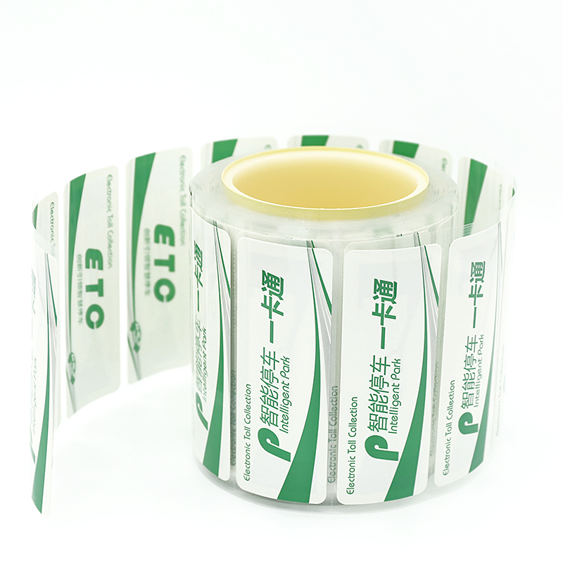 UHF rfid tag manufacturers 860-960MHZ blank printable RFID windshield sticker label