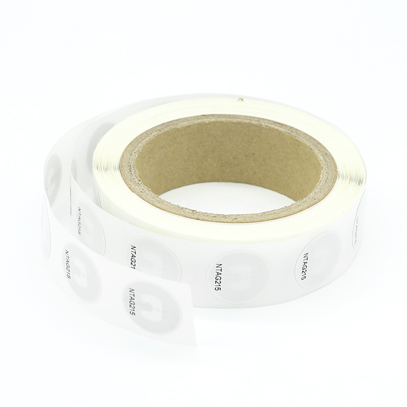 13.56mhz ntag215 writable passive rfid electronic tag PET nfc sticker 