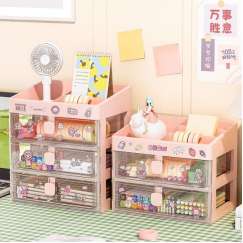 Desk Stationery Storage Drawer Standing Type Multi-Layer Storage Containers Dust And Moisture Proof