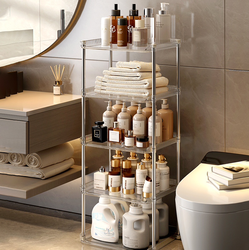 Waterproof Bathroom Shelves for Storage and Display (Multi-Layer Designs