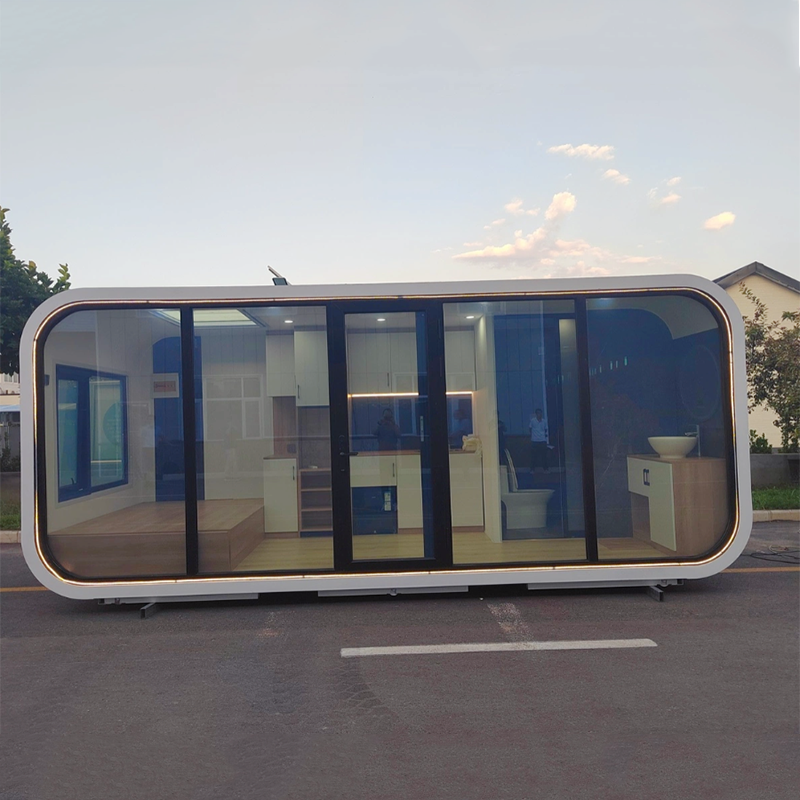 יצרנים סיניים לפי הזמנה 20 FT דירות מפוארות תקן חדש טכנולוגיה דירה קטנה מותאמת אישית עבור מחסן Apple
