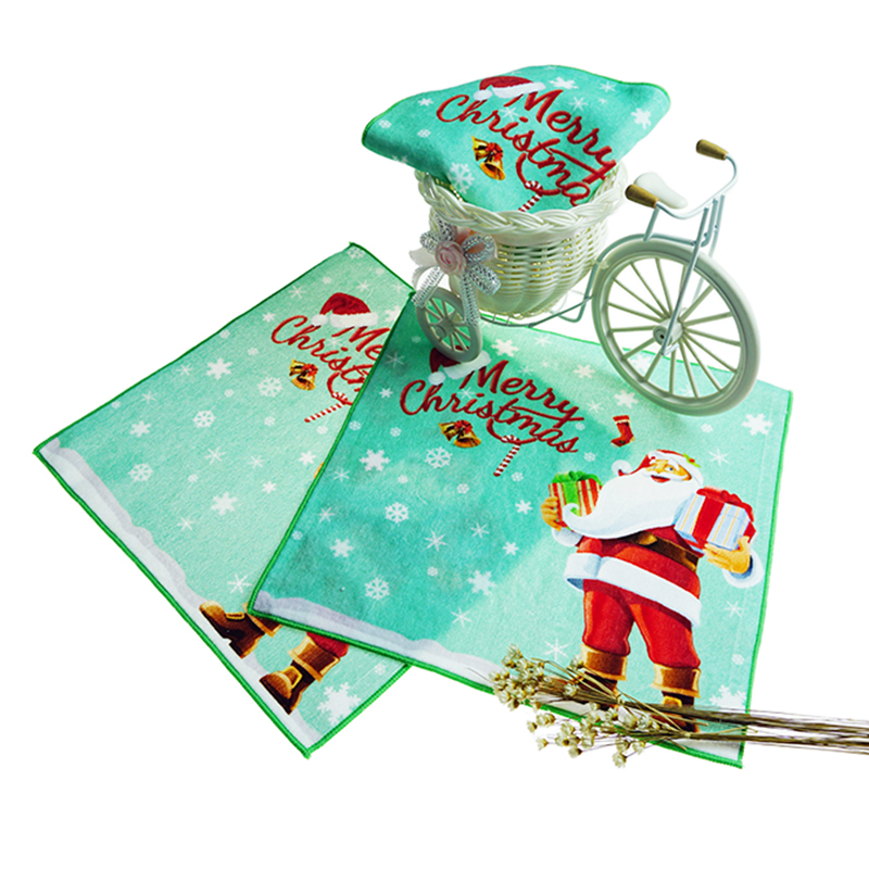 Toalha de mão com estampa personalizada de Natal