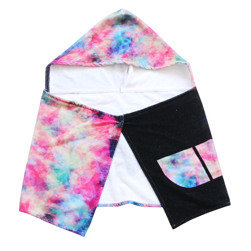 Pamutból készült, digitálisan nyomtatott köpeny felnőtteknek