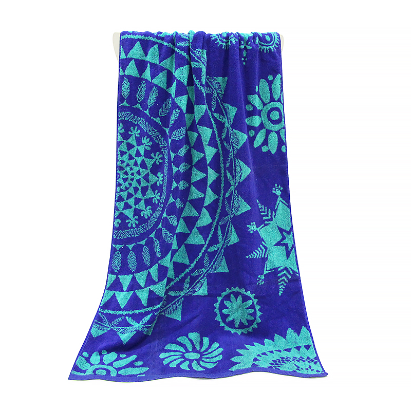 Wysokiej jakości, miękki ręcznik plażowy z jedwabistego jedwabiku z czystego bawełny z nadrukiem na zamówienie