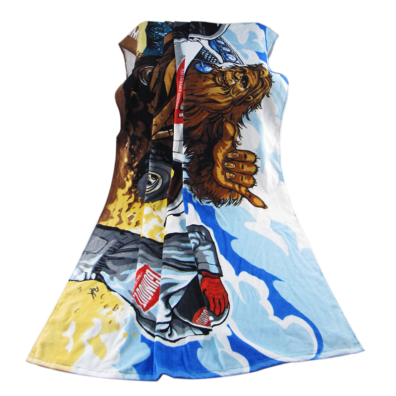 individuální reaktivní potiskovaný bavlněný plážový ručník