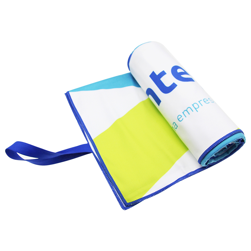 Pasadyang oversized na microfiber na OEM na logo na naimprentang beach towel