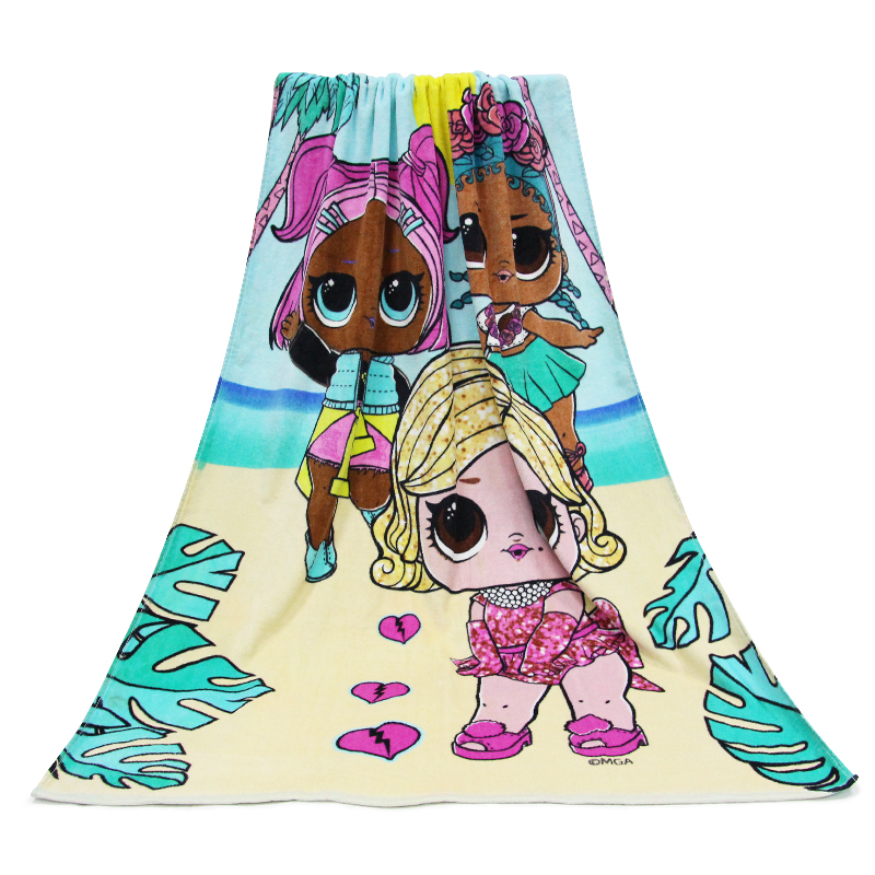 Medvilniniai dvipusiai reaktyvūs spausdinti maudymosi rankšluosčiai